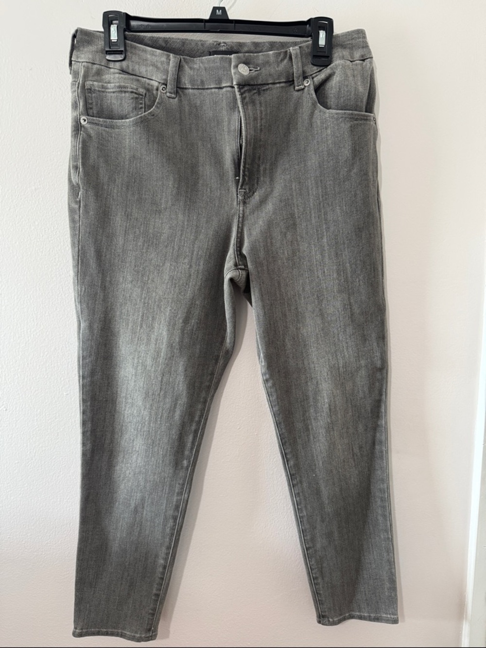 Express Men's Slim Straight Gray Jeans